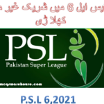 PSl 6 Foreign Players||PSL 6 2021 Players List