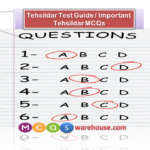 Tehsildar mcqs || Tehsildar Test mcqs