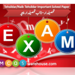 Tehsildar,Naib Tehsildar Important Paper Solved