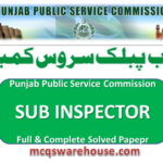 Sub Inspector Solved Paper