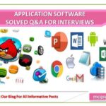 Application Software Solved Q&A For Interviews