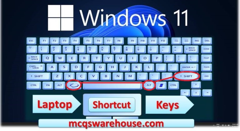 Laptop Shortcut Keys Window 11 - MC QuestionS Warehouse